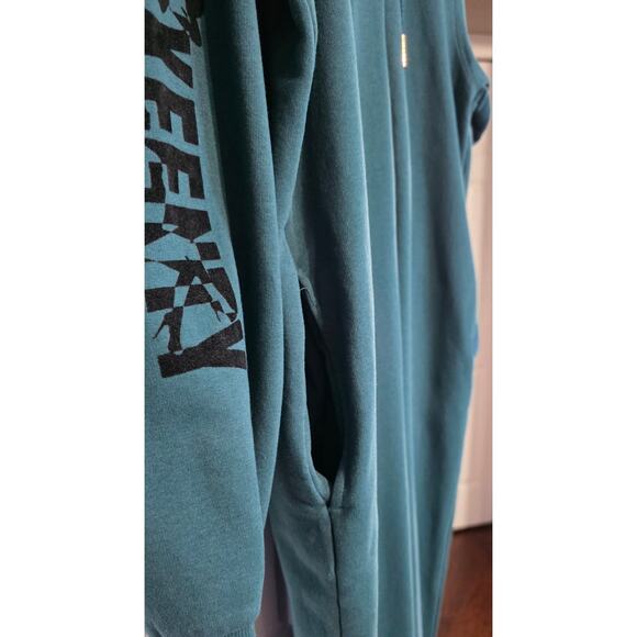 Savage X Fenty Hooded Jumpsuit Pajamas One Piece Lounge Sleep Rihanna XL Green - Picture 4 of 7